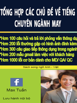 Sách tiếng anh chuyên ngành may